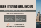 Walk In Interviews Dubai June 2025