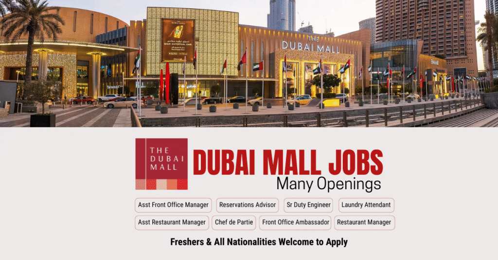 Dubai mall jobs 2025